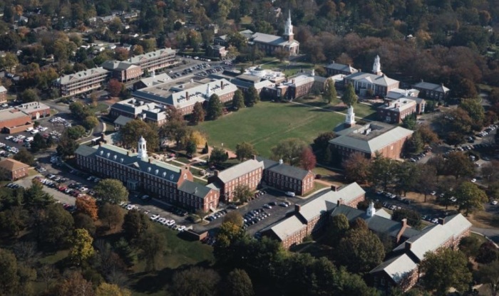 The campus of The Southern Baptist Theological Seminary, the flagship seminary for the Southern Baptist Convention, located in Louisville, Kentucky. 