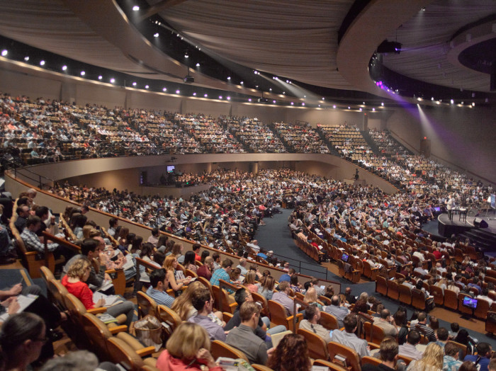 Houston's First Baptist Church in Texas in this undated photo.