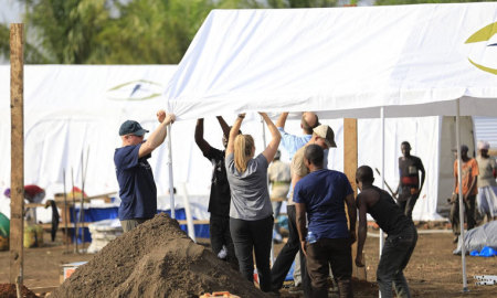 Samaritan's Purse staff set up a treatment center in northeast Democratic Republic of the Congo to treat Ebola patients.