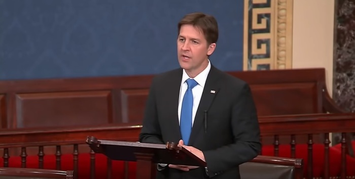 United States Senator Ben Sasse of Nebraska speaking on the Senate floor on Jan. 31, 2019. 