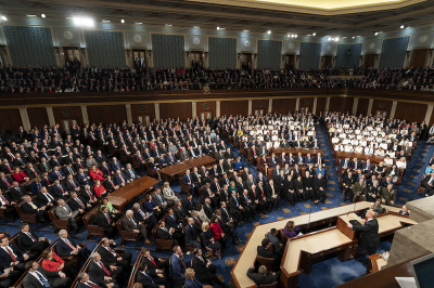 President Donald J. Trump delivers his State of the Union address at the U.S. Capitol, Tuesday, Feb. 5, 2019, in Washington, D.C.