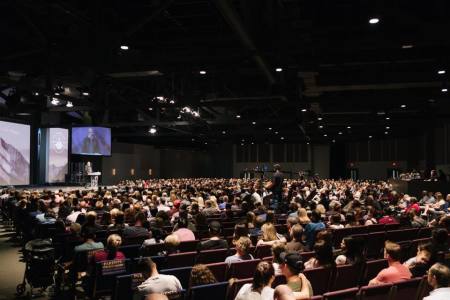 Pastor James MacDonald preaches at Harvest Bible Chapel.