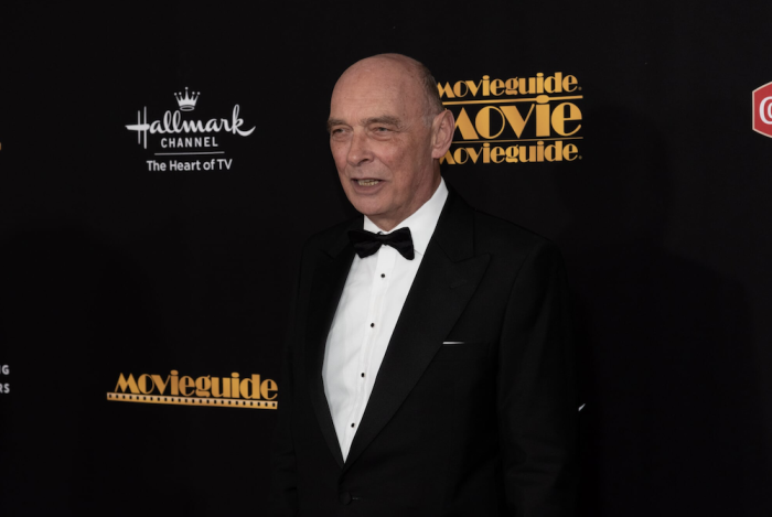 Actor James Faulkner attends 2019 Movieguide Awards, Feb. 8 2019.