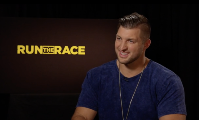 Tim Tebow at the 'Run the Race' press junket, Los Angeles California, Feb 11, 2019.