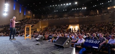 Francis Chan speaking at the Exponential Conference on Tuesday, March 5, 2019 at First Baptist Orlando in Orlando, Florida. 