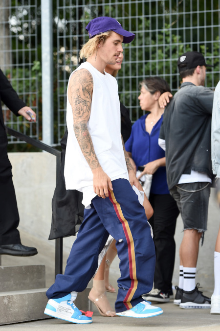 Justin Bieber attends the John Elliott front row during New York Fashion Week: The Shows on September 6, 2018 in New York City.