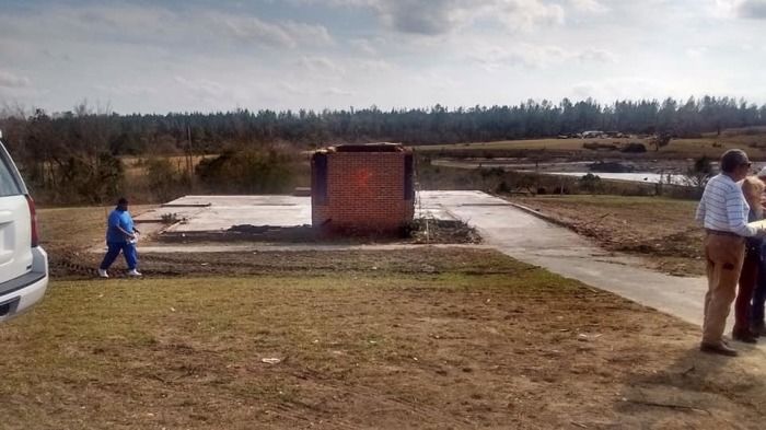 Earnestine Reese's prayer closet survived a deadly tornado that hit Beauregard, Ala. on March 3, 2019.