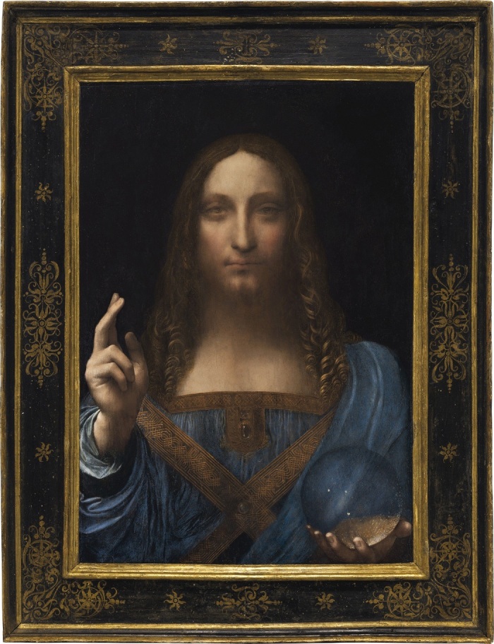 Leonardo da Vinci's Salvator Mundi, c.1500, oil on walnut.