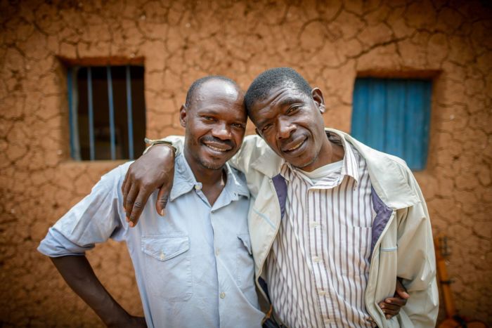 Callixte Karemangingo (L) and Andrew Birasa (R)