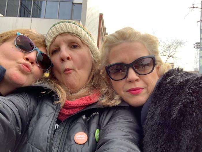 Venice Allan, Meagher, and Posie Parker (left to right) in Washington, D.C. in January.