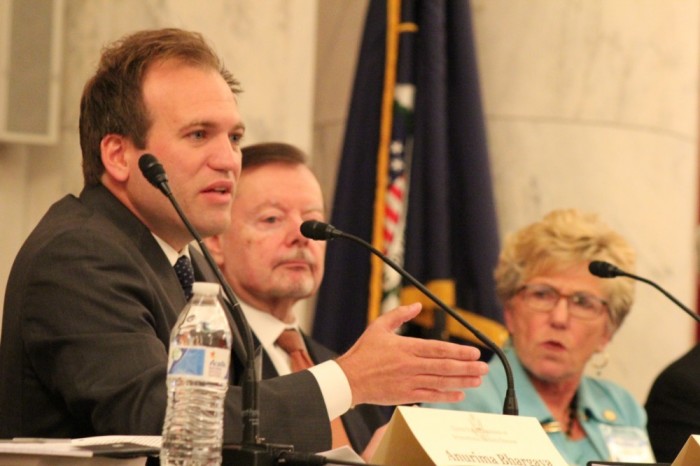 Evangelical communications executive and USCIRF Commissioner Johnnie Moore speaks during the rollout of USCIRF's 2019 annual report in Washington, D.C. on April 29, 2019. 