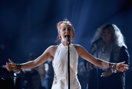 Lauren Daigle performs onstage during the 2019 Billboard Music Awards at MGM Grand Garden Arena on May 1, 2019 in Las Vegas, Nevada. 