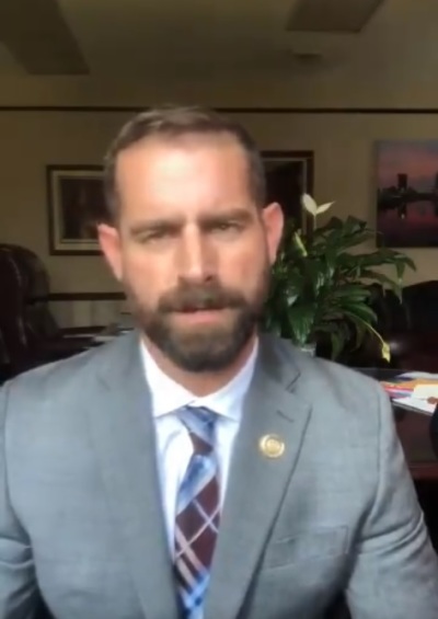 Pennsylvania State Representative and LGBTQ activist Brian Sims in a video posted to Twitter on Tuesday, May 7, 2019. 