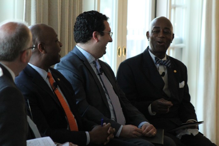 U.S. Senate Chaplain Barry Black speaks at the inaugural Ravi Zacharias International Ministries 'At the Table' event in Washington, D.C. on July 10, 2019. 