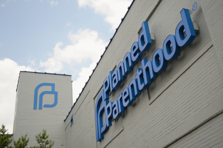 The exterior of a Planned Parenthood Reproductive Health Services Center is seen on May 28, 2019 in St Louis, Missouri. 