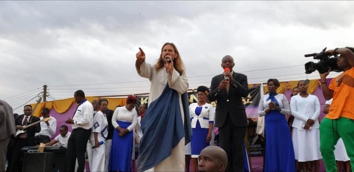 Evangelist Michael Job during his nineday crusade in Kenya, July 2019.