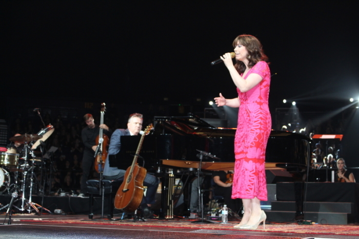 Keith and Kristyn Getty perform together at the Sing! 2019 Getty Music Worship Conference in Nashville, Tennessee, on Aug. 20, 2019. 