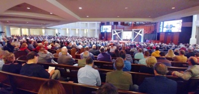 The Wesleyan Covenant Association's Global Gathering event at Mt. Bethel United Methodist Church in Marietta, Georgia in November 2018. Approximately 2,500 people attended. 