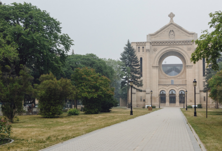 St. Boniface Cathedral in Winnipeg, Manitoba.