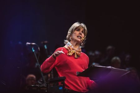 Joni Eareckson Tada speaks at Getty Music Worship Conference: Sing! 2019 in Nashville.