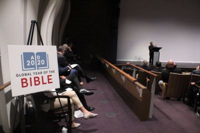 Bishop Efraim Tendero, Secretary-General of the World Evangelical Alliance, speaks during the launch of A.D. 2020 Global Year of the Bible at the Museum of the Bible in Washington, D.C. on Sept. 16, 2019. 