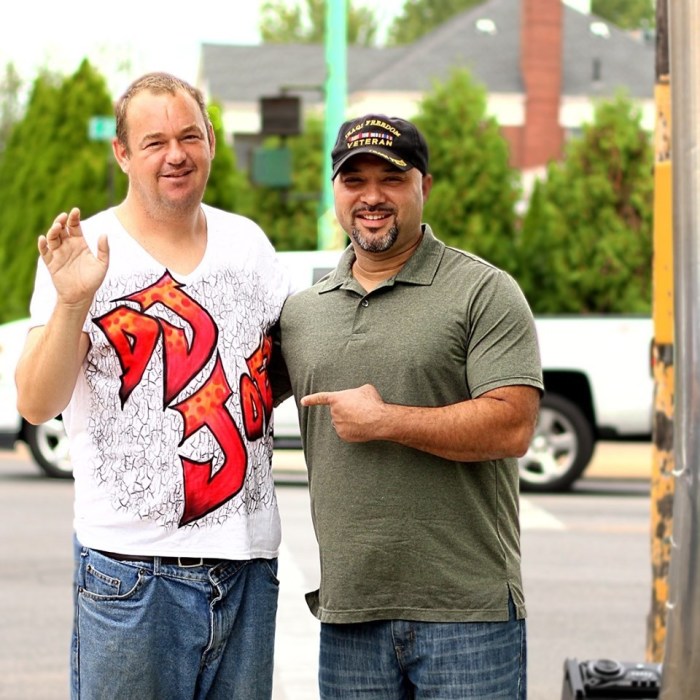 Ohio pastor, Melvin Navarro (R).