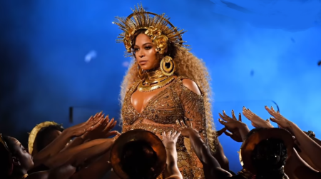 Singer Beyonce during The 59th GRAMMY Awards at STAPLES Center on February 12, 2017 in Los Angeles, California.