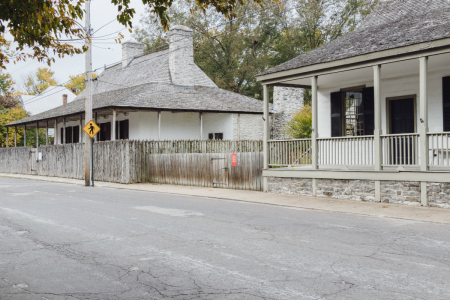 The French colonial architecture of Ste. Genevieve, Missouri. 