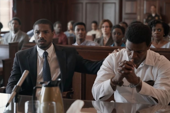 Michael B. Jordan and Jamie Foxx in 'Just Mercy.'