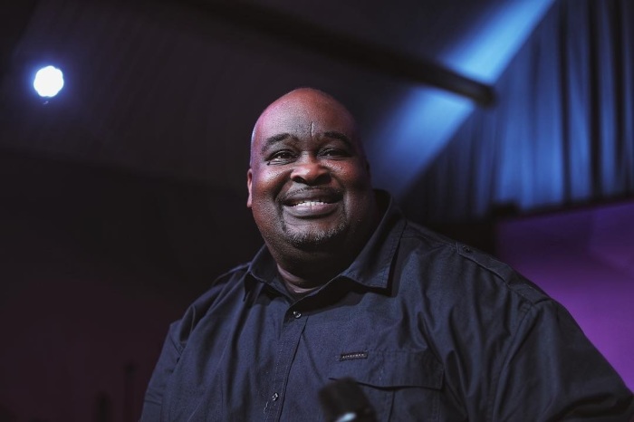 Worship leader, Eddie James.