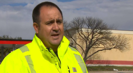 Fort Worth Fire Department spokesman Mike Drivdahl speaks to media after a shooting at West Freeway Church of Christ in White Settlement, Texas, on Dec. 29, 2019. 