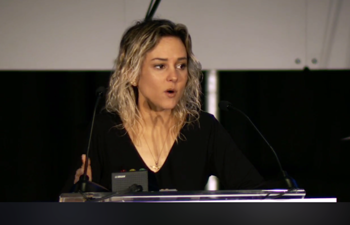 Charlotte Pence Bond, daughter of Vice President Mike Pence, speaks at the March for Life youth rally in Washington, D.C., Jan. 23, 2020.