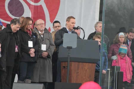 McLean Bible Church Pastor David Platt says a closing prayer at the 2020 March for Life rally in Washington, D.C. 