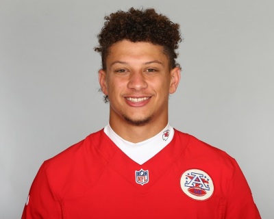 Patrick Mahomes, quarterback for the Kansas City Chiefs. 