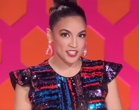 Rep. Alexandria Ocasio-Cortez, D-N.Y., seen here on VH-1's 'Ru Paul's Drag Race.'