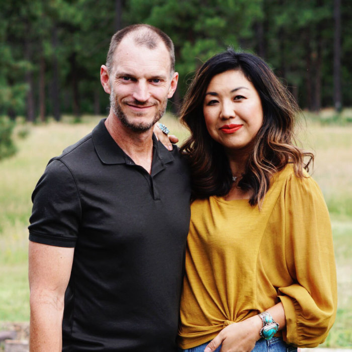 Ruth Chou Simons and her husband, Troy.