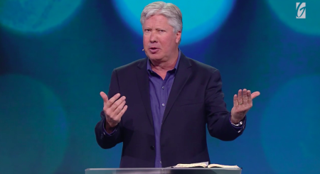 Gateway Church Pastor Robert Morris speaks on March 21, 2020.