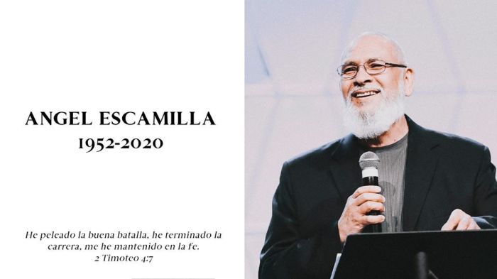 The late Calvary en Espanol pastor, Angel Escamilla.