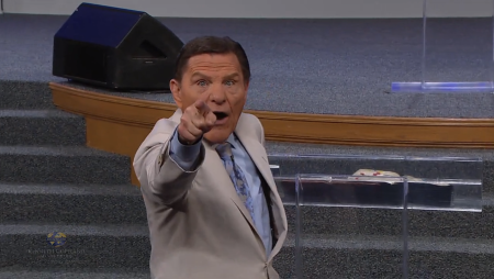 Televangelist Kenneth Copeland calls for a 'supernatural heatwave' to kill the coronavirus in New York City.