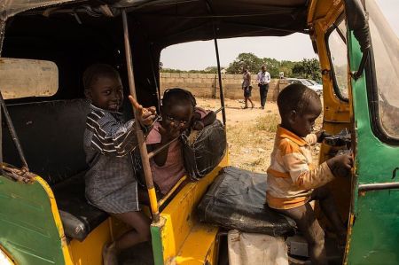 Children at an internally displaced persons camp in Nigeria.