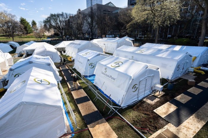 Samaritan's Purse field hospital in New York City, April 2020