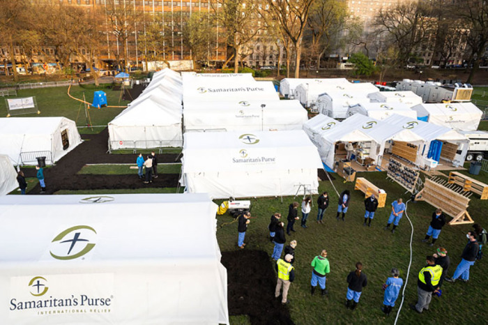 Samaritan's Purse filed hospital in New York City, April 2020