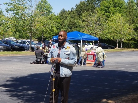 Pastor Jamal Bryant at his New Birth Missionary Baptist Church in Georgia on Sunday May 10, 2020.