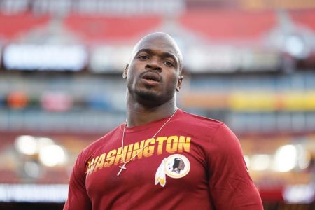 Washington Redskins running back, Adrian Peterson.