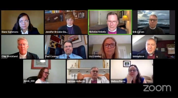 The Title IV hearing for Episcopal Diocese of Albany Bishop William Love, held via Zoom conference on Friday, June 12, 2020. 