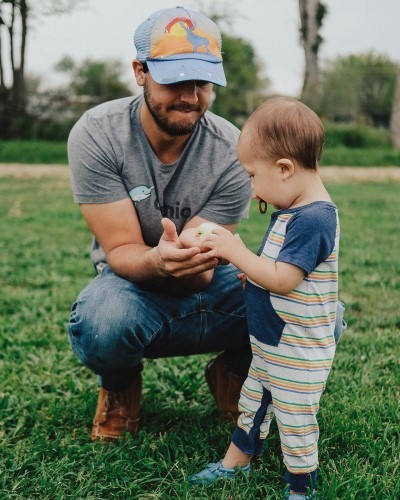 Will Vining and his youngest son