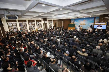 Members of Shincheonji Church of Jesus in South Korea