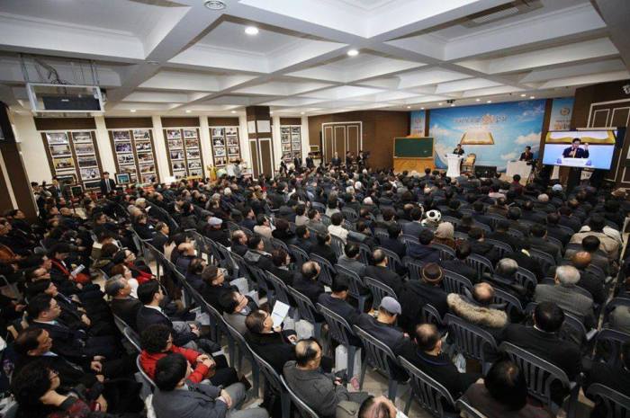 Members of Shincheonji Church of Jesus in South Korea.