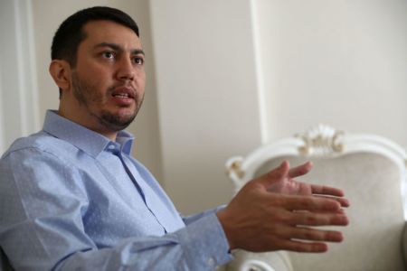 Former Turkish-American NASA scientist Serkan Golge speaks with AFP at his parents' home in Hatay, on June 7, 2019, nine days after being released on probation from a nearly three years-long detention, as he was accused of links with the failed coup against Turkish President in 2016.