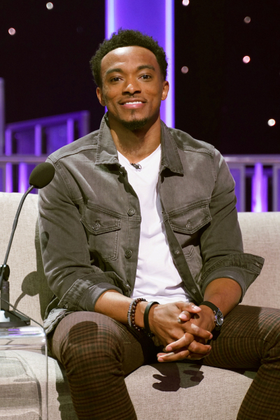 Jonathan McReynolds on the set if Sunday Best, 2020